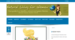 Desktop Screenshot of natural-living-for-women.com