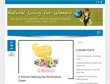Tablet Screenshot of natural-living-for-women.com